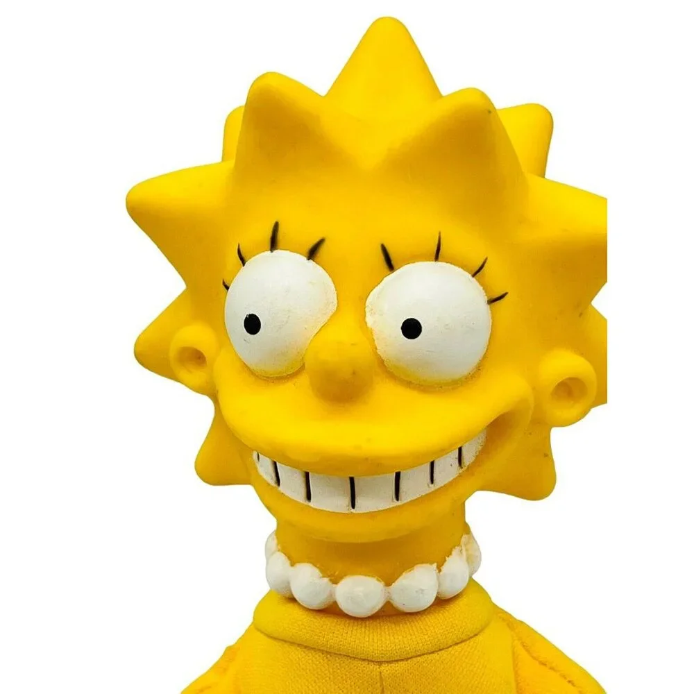 Simpsons Lisa Sister‎ Vinyl Head Plush Body Doll 1990 20th Century Fox Vintage